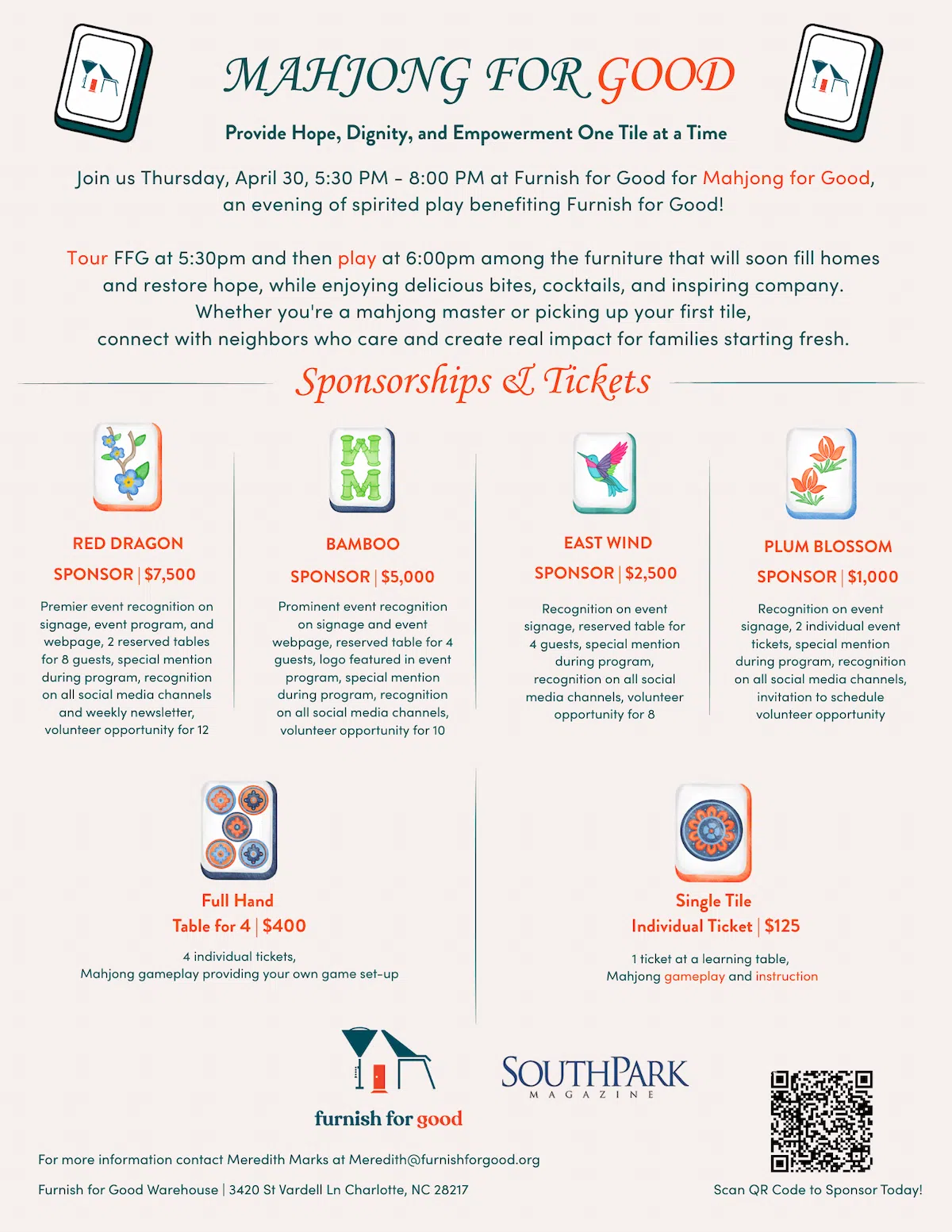 Mahjong for Good - Flyer